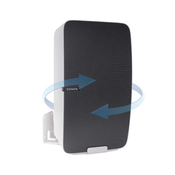 Muurbeugel voor Sonos Play 5 Gen 2 draaibaar wit - verticaal