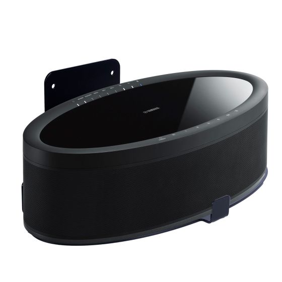 Zwarte muurbeugel voor Yamaha MusicCast 50