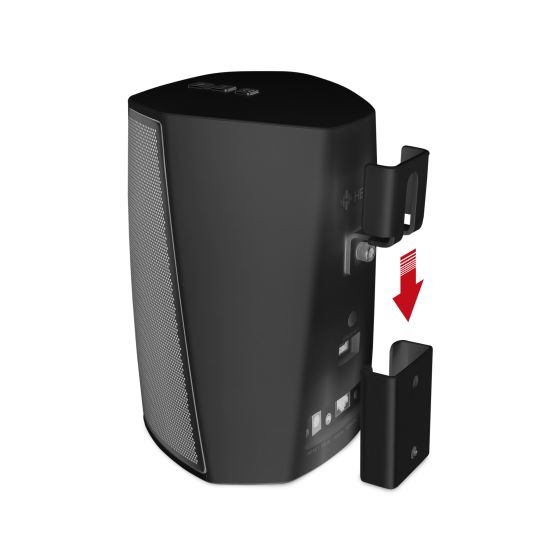 Zwarte portable muurbeugel voor Denon HEOS 1