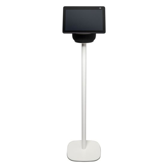 Witte speakerstandaard met Amazon Echo Show 10