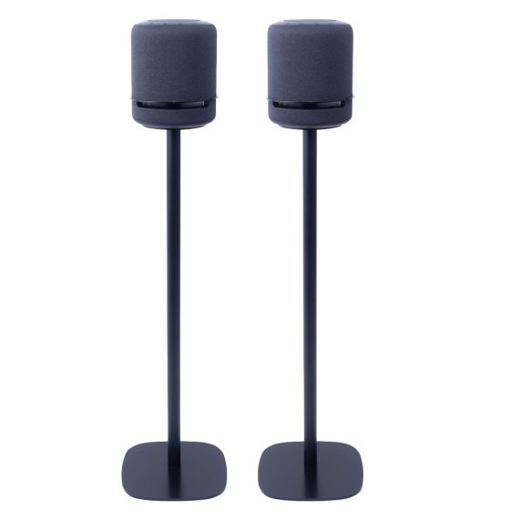 Set van twee speakerstandaards met Amazon Echo Studio zwart set