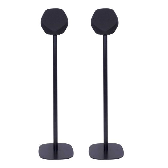 Set van twee speakerstandaards met B&O BeoPlay S3 zwart set