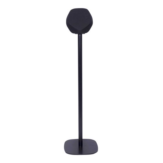 Zwarte speakerstandaard met B&O BeoPlay S3