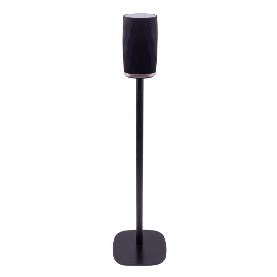 Zwarte speakerstandaard met B&W Formation Flex