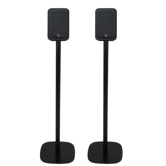 Set van twee speakerstandaards met Bluesound Pulse Flex P130 (2025) zwart set