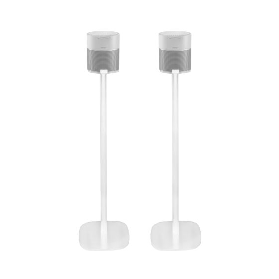 Set van twee speakerstandaards met Bose Home Speaker 300 wit set
