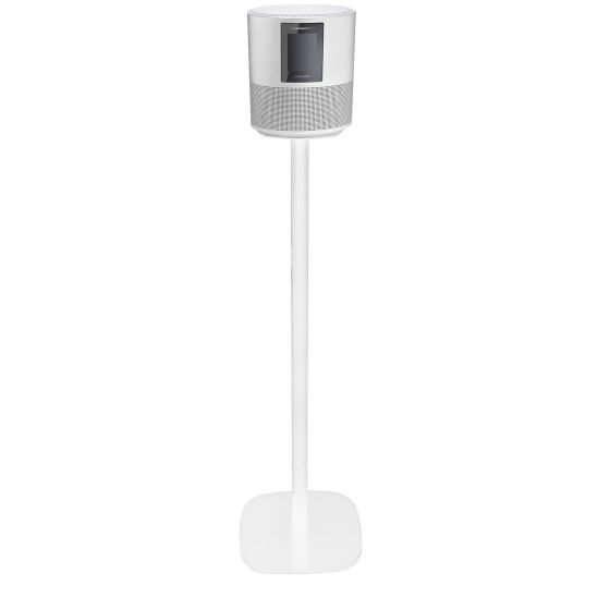 Witte speakerstandaard met Bose Home Speaker 500