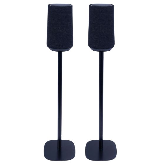 Set van twee speakerstandaards met Harman Kardon Citation 100 zwart set