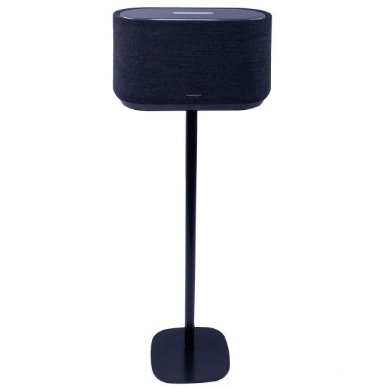 Zwarte speakerstandaard met Harman Kardon Citation 500