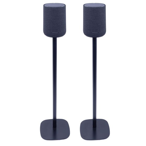Set van twee speakerstandaards met Harman Kardon Citation One zwart set