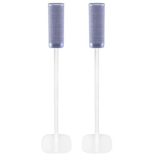 Set van twee speakerstandaards met Harman Kardon Citation Surround wit set