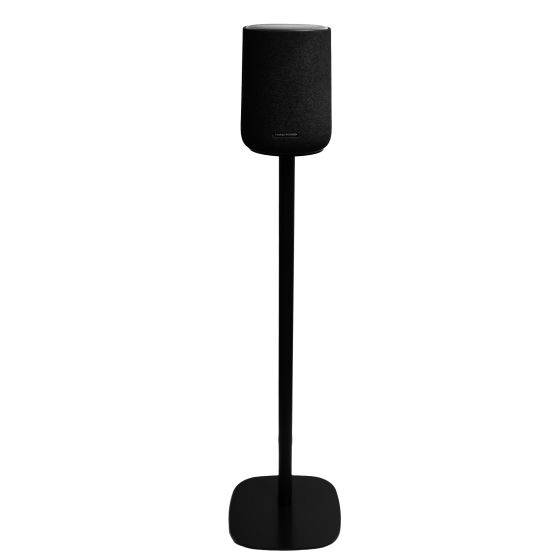 Zwarte speakerstandaard met Harman Kardon Enchant Speaker