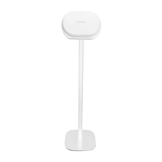 Witte speakerstandaard met Harman Kardon Omni 20