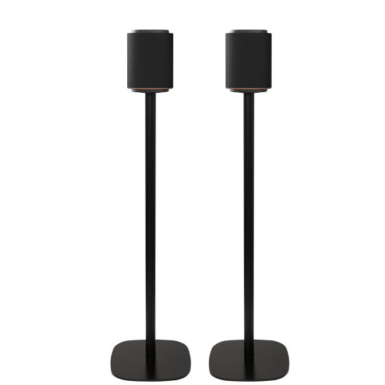 Set van twee speakerstandaards met LG Sound Suite M5 zwart set
