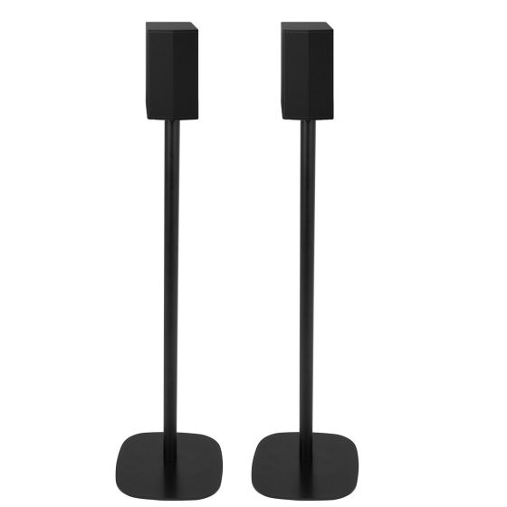 Set van twee zwarte speakerstandaards met LG SPT8-S