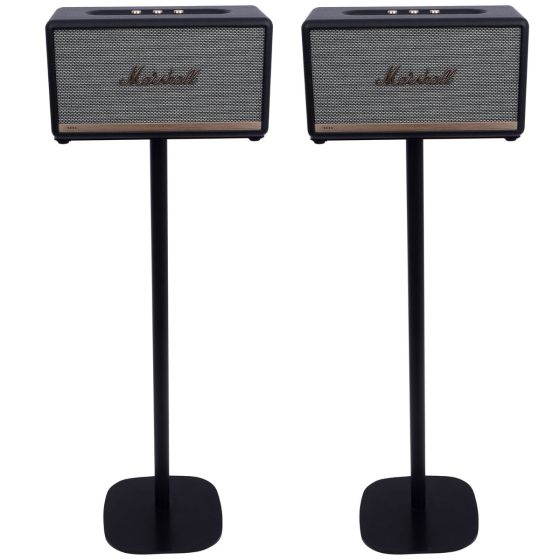 Set van twee speakerstandaards met Marshall Stanmore zwart set