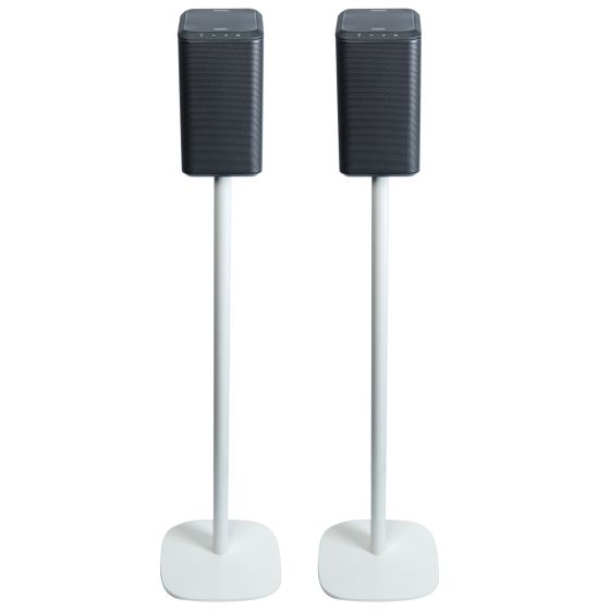 Set van twee speakerstandaards met Philips Fidelio TAFS1 wit set