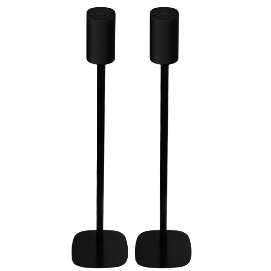 Set van twee zwarte speakerstandaards met Sony Bravia Theatre Rear 8