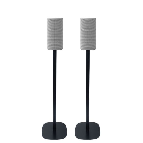 Set van twee speakerstandaards met Sony HT-A9 zwart set