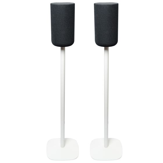Set van twee speakerstandaards met Sony SA-RS5 wit set