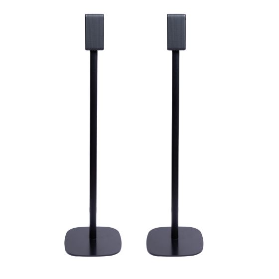 Set van twee zwarte speakerstandaards met Ultimea