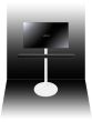 Witte tv standaard voor Yamaha Sound Bar extra aanzicht 2